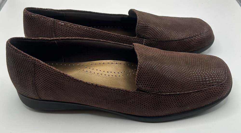 Trotters Dea Slip-On Textured Leather Loafers Sz 11M - Picture 2 of 6